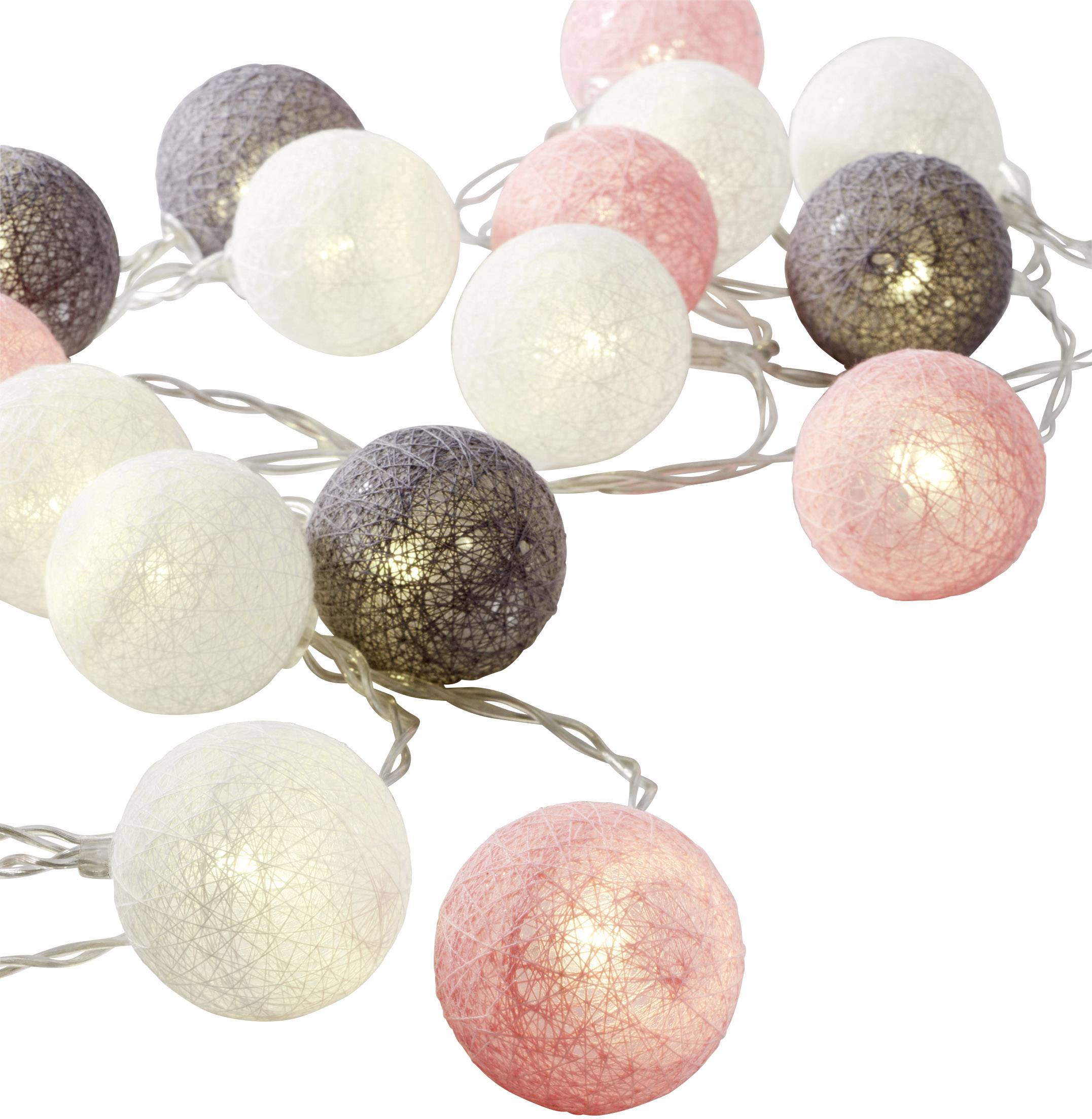 Polarlite PL-8393880 Guirlande lumineuse à motifs boule pour l'intérieur à pile(s) Nombre de lumière 20 LED blanc chaud -4