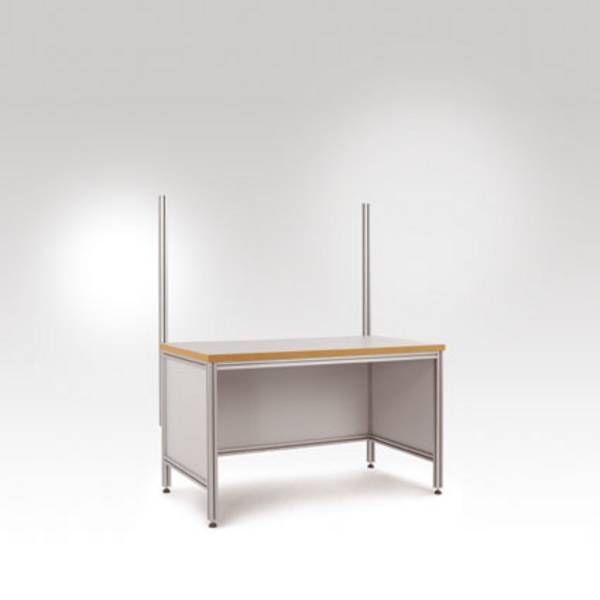Portique d'extension sur table ALU, profilé 45 x 45 mm, hauteur 1350 mm (hauteur utile 900 mm) Manuflex ZB8201