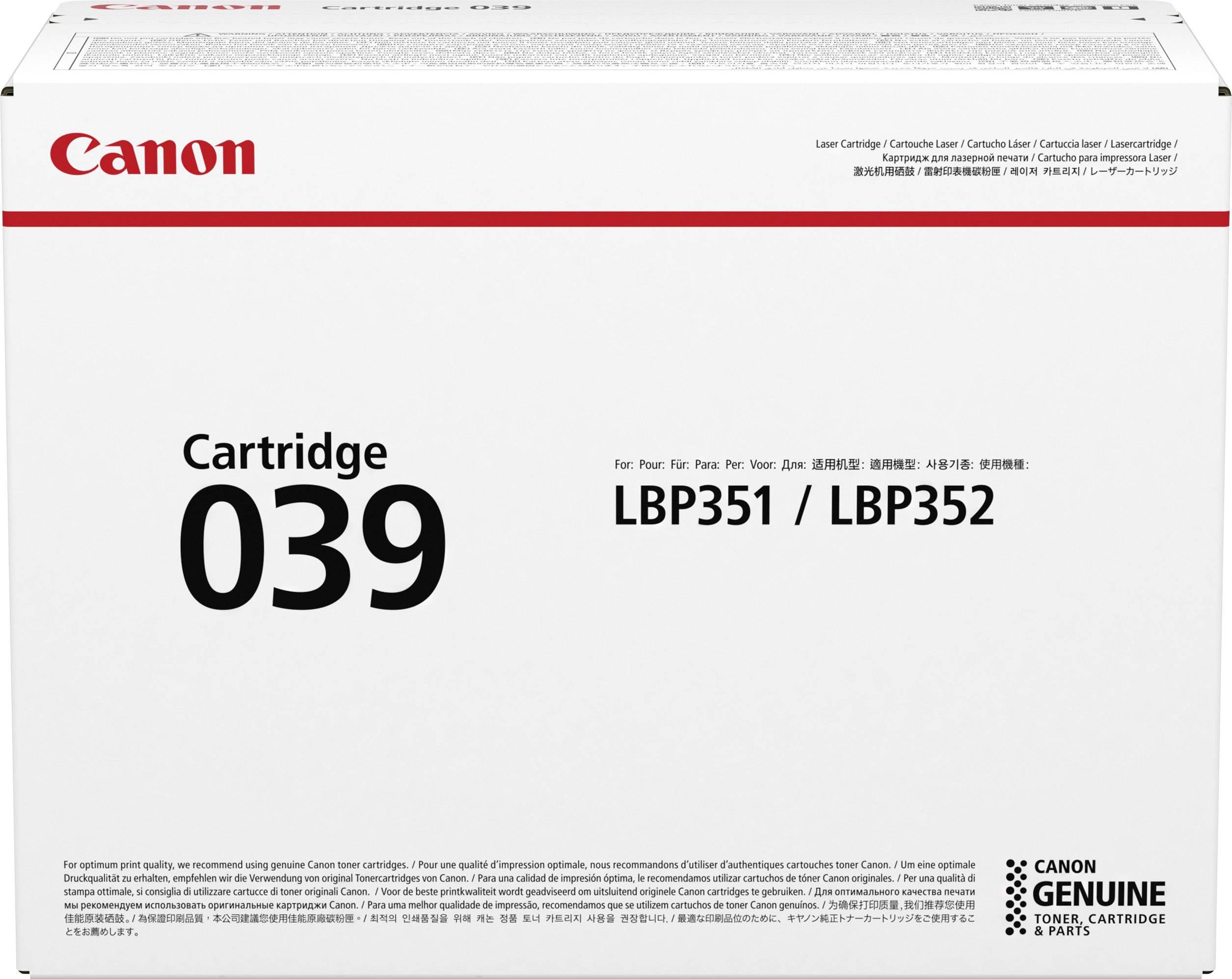 Toner/039 LBP Cartridge BK-0