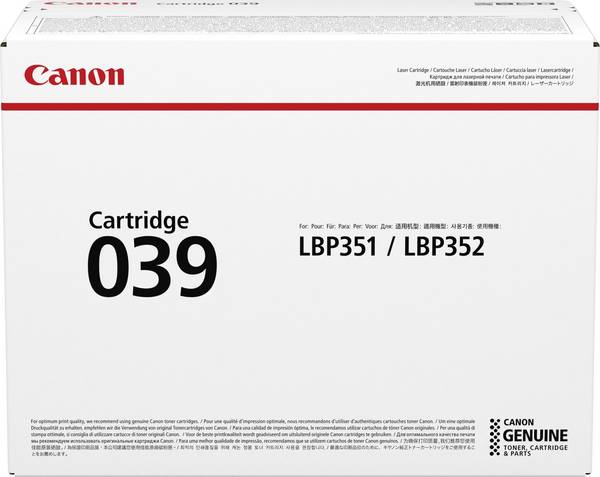 Toner/039 LBP Cartridge BK
