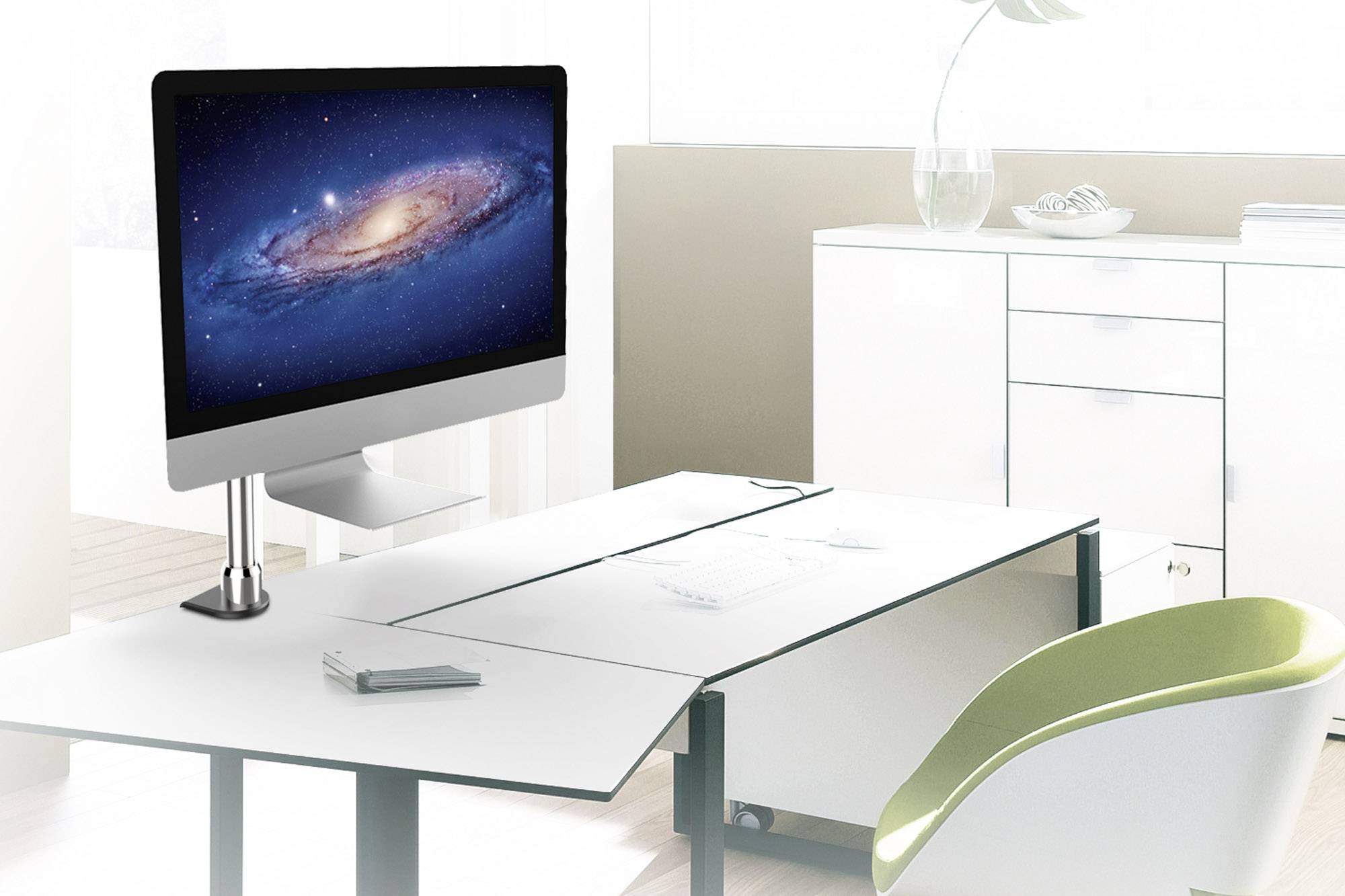 Digitus Lot de connecteurs plats SV Adapté pour série (support): Écrans Apple argent-2