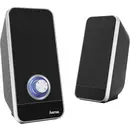 Enceintes PC Hama filaire 6 W noir, argent 1 pc(s)