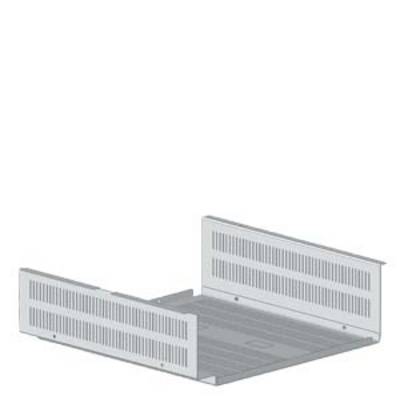 Plateforme métallique avec parois latérales perforées, probablement utilisée comme composant pour des applications techniques.
