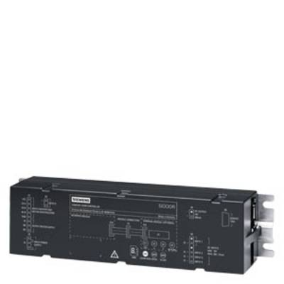 Un bloc Siemens noir, modèle 5000, est présenté de côté. Il affiche des détails techniques et des possibilités de connexion sur sa face avant.