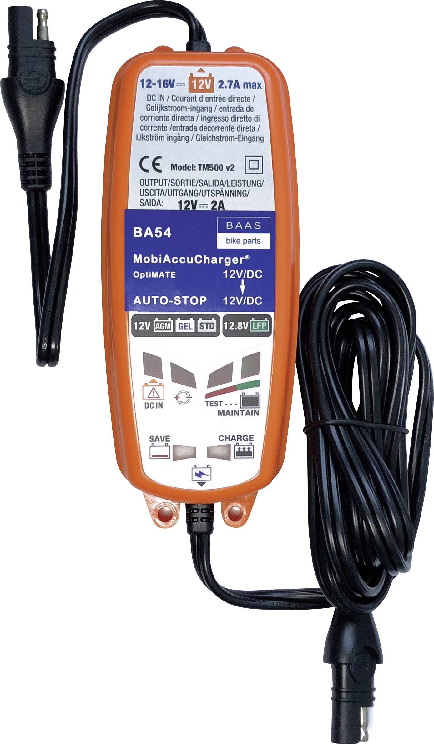 BAAS MobiAccuCharger 12/12V BA54 Chargeur automatique DC/DC, Chargeur automatique mobile DC / DC 12 V 2 A-3