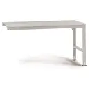 Table de travailUNIVERSAL, annexe 1250 x 600 x 760 mm, plateau mélaminé, gris anthracite RAL7016 Manuflex AU6021.7016
