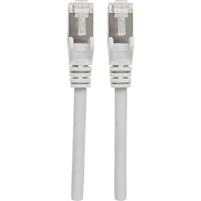 Deux câbles Ethernet blancs avec des connecteurs RJ-45, placés côte à côte, raccordent des appareils au réseau.
