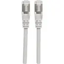 Intellinet 736749 RJ45 Câble réseau, câble patch CAT 6a S/FTP 10.00 m gris feuille de blindage, blindage par tresse, san
