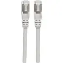 Intellinet 317320 RJ45 Câble réseau, câble patch CAT 6a S/FTP 15.00 m gris feuille de blindage, blindage par tresse, san