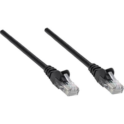 Intellinet 318761 RJ45 Câble réseau, câble patch CAT 6a S/FTP 1.00 m noir blindage simple, blindage total, sans halogène