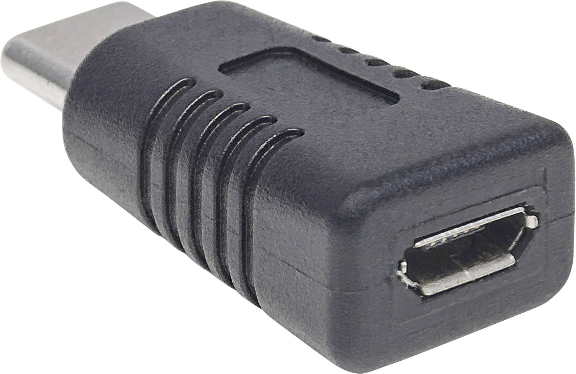 Manhattan USB 2.0 Adaptateur [1x USB 3.1 mâle type C - 1x USB 2.0 femelle Micro-B] 354660-3