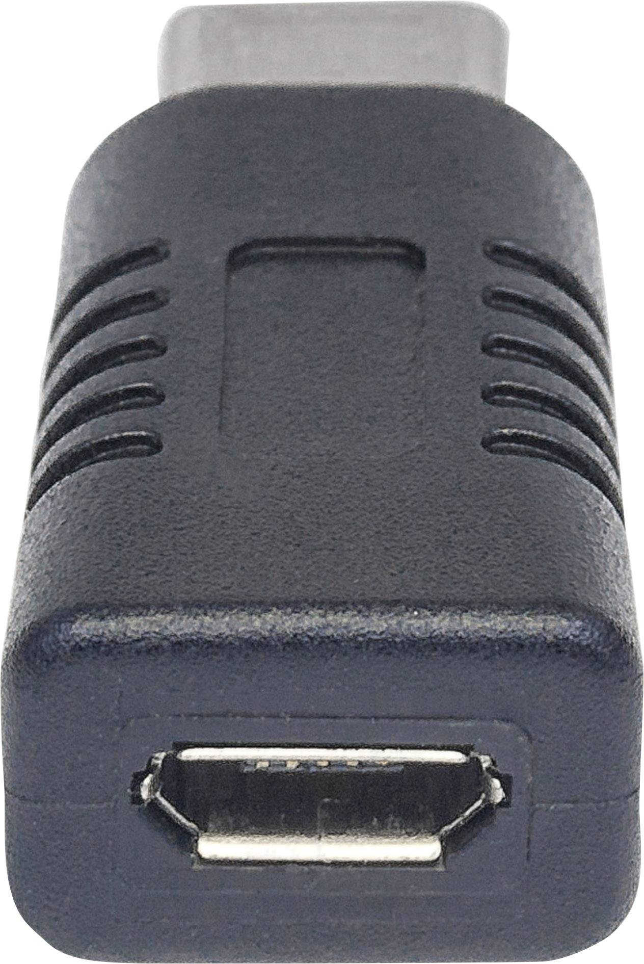 Manhattan USB 2.0 Adaptateur [1x USB 3.1 mâle type C - 1x USB 2.0 femelle Micro-B] 354660-4