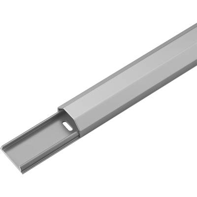 Conduit de câble semi-circulaire en aluminium Goobay - Matériel de montage inclus avec la gestion des câbles-0