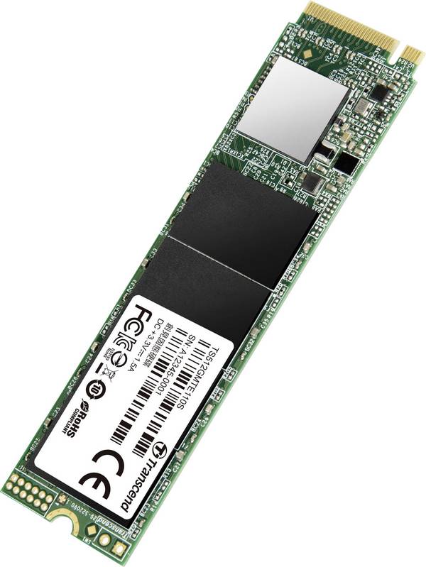 Transcend 110S 512 GB SSD interne NVMe/PCIe M.2  M.2 NVMe PCIe 3.0 x4 au détail TS512GMTE110S