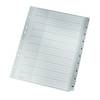 Leitz 1280 Répertoire DIN A4, extra-large 1-10 polypropylène gris 10 onglets 12800000
