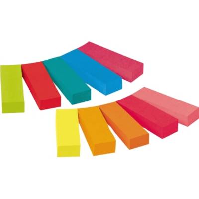 Post-it Bandes adhésives 670-10AB 10 blocs/pack jaune, jaune ultra, rose pastel, orange fluorescent, rose ultra, vert fl