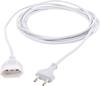 HAWA R695 alimentation Rallonge 2.5 A blanc 3.00 m H03VVH2-F 2X 0,75 mm² plat