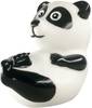 Tierhupe "Panda" Sonnette de vélo blanc, noir
