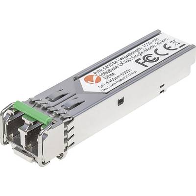 Un module transceiver optique avec des détails tels que 'Longueur d'onde : 1550 nm', monomode pour des applications réseau.