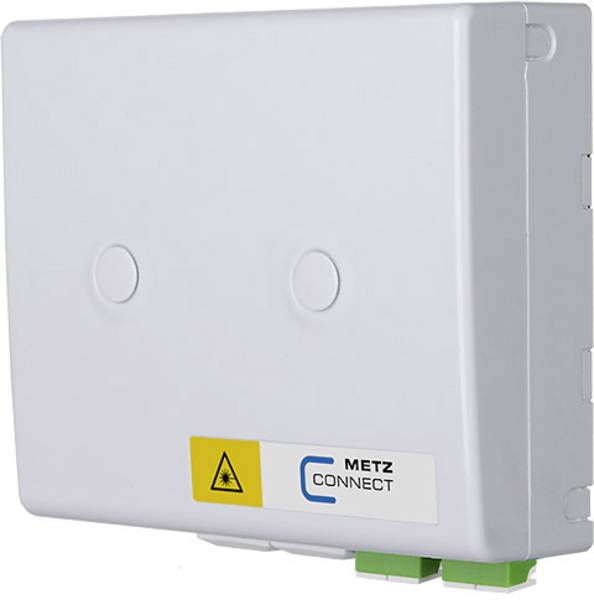 Prise fibre optique (FO) Metz Connect 1501107G02HS 1501107G02HS blanc
