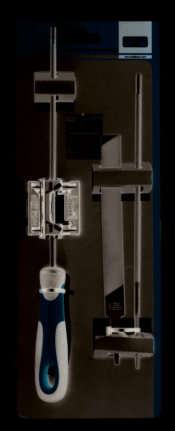 Bahco 168-COMBI-5.5-6924 Kettensagefeile-Set, Ergo manche, 200mm Ø 5,5mm, limes aide   1 pc(s)