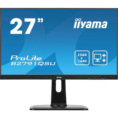 Moniteur LED Iiyama ProLite B2791QSU CEE G (A - G) 68.6 cm 27 pouces 2560 x 1440 pixels 16:9 1 ms HDMI™, DisplayPort, DV-0
