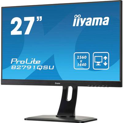 Moniteur LED Iiyama ProLite B2791QSU CEE G (A - G) 68.6 cm 27 pouces 2560 x 1440 pixels 16:9 1 ms HDMI™, DisplayPort, DV-1