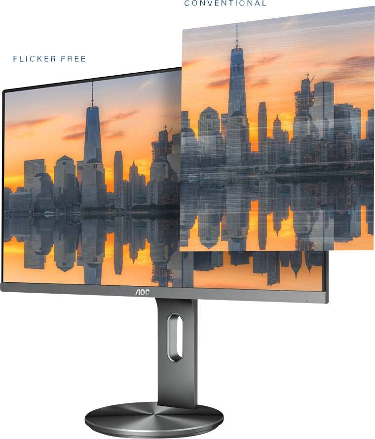 AOC I2490PXQU/BT Moniteur LED 60.5 cm (23.8 pouces) CEE E (A - G);1920 x 1080 pixelsFull HD4 msHDMI™, DisplayPort, VGA, -4