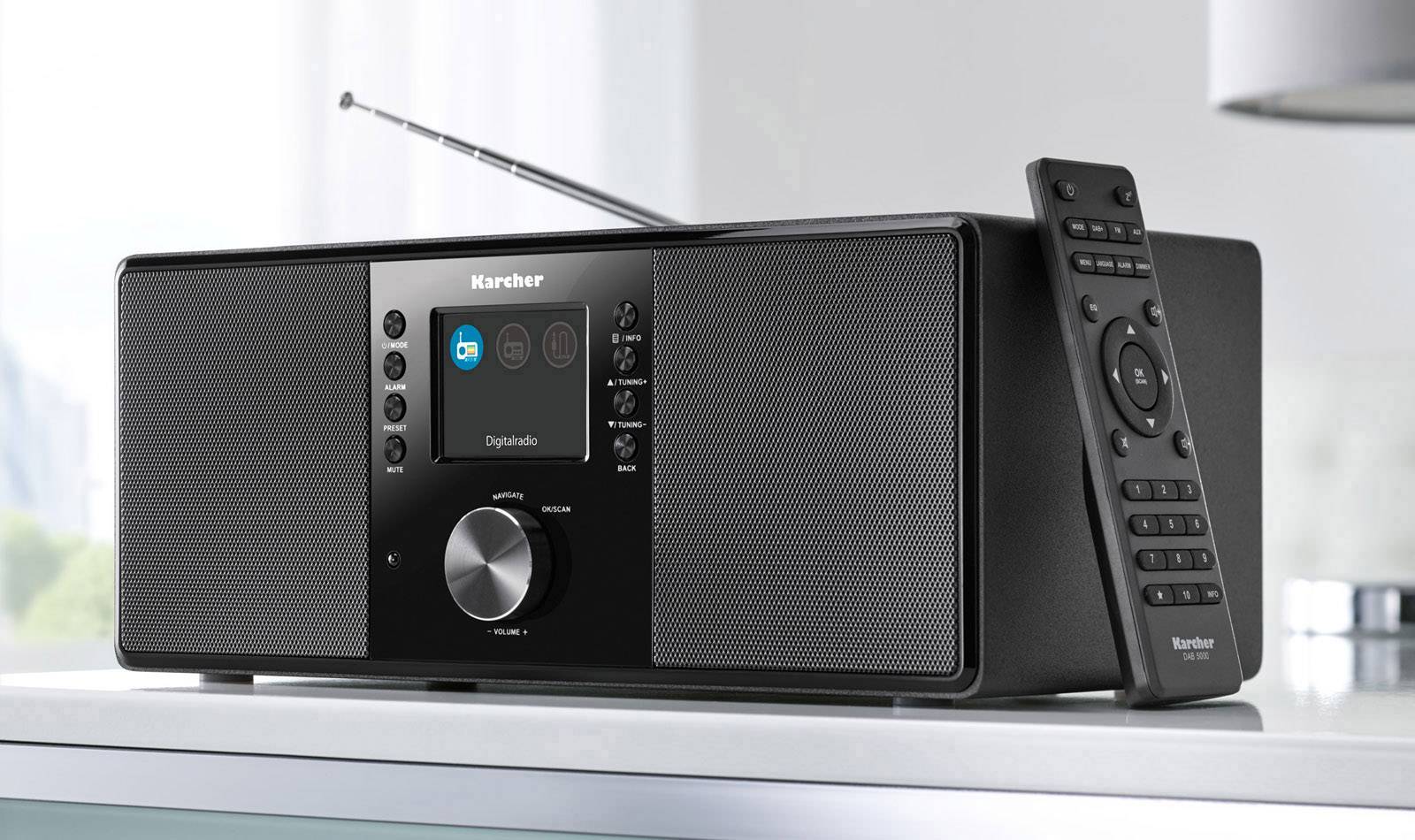 Karcher DAB 5000 Radio de table DAB+ AUX noir-1