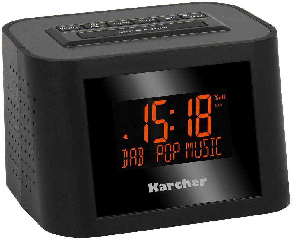 Karcher DAB 2420 Radio-réveil FM noir-2