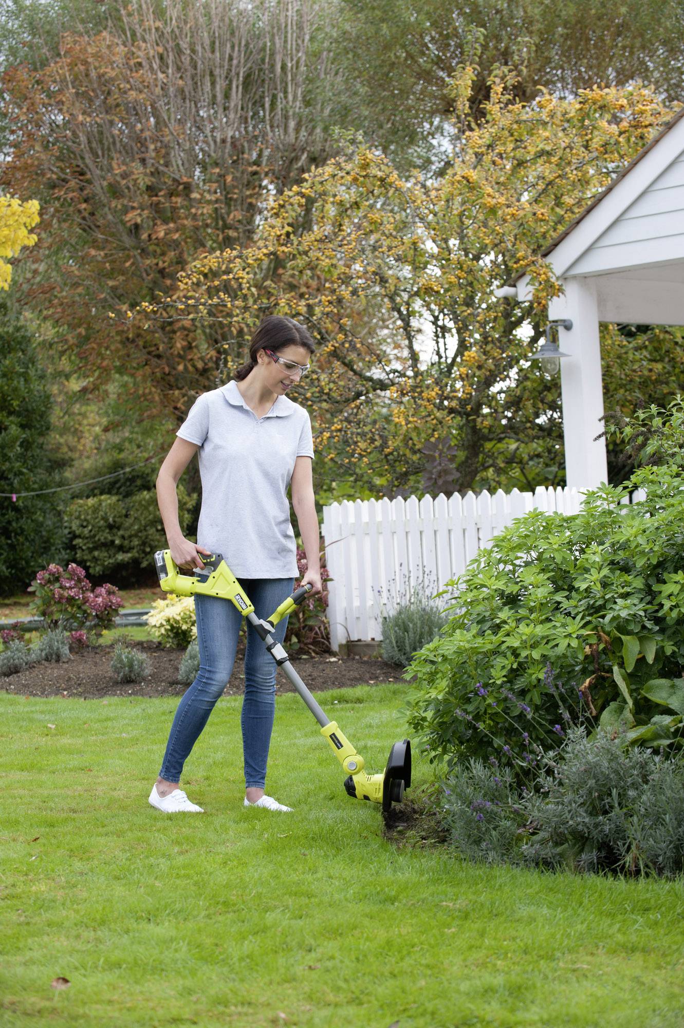 Ryobi RLT1831H25F sans fil Coupe-bordures avec batterie, poignée réglable en hauteur 18 V 2.50 Ah Largeur de coupe (max.-6