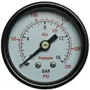 Aerotec Manomètre 9415451 Raccordement (manomètre): à l'arrière Filetage extérieur 1/4" 1 pc(s)