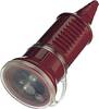 Fiche électrique femelle avec terre MENNEKES 10844 plastique 230 V rouge IP44