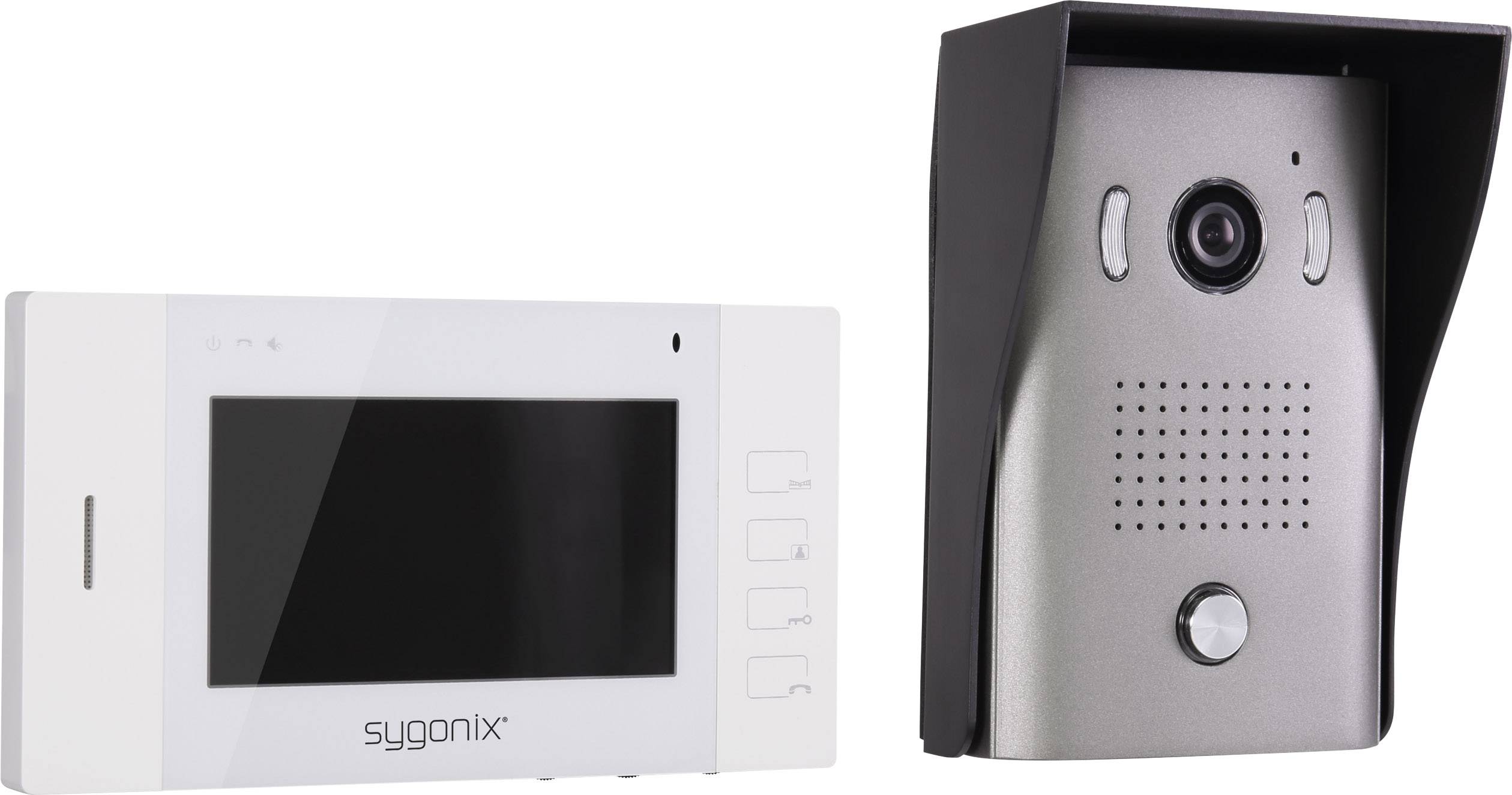 Interphone vidéo Sygonix XR724X2 SY3396992 2 fils Set complet 1 pc(s