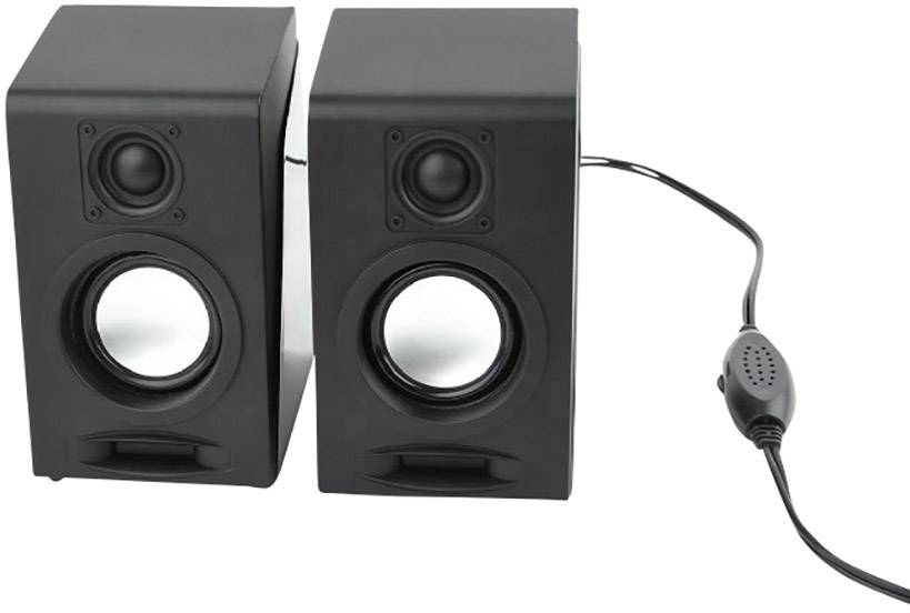 Enceintes PC Gembird SPK-DU-03 SPK-DU-03 2.0 filaire 6 W noir 1 pc(s ...