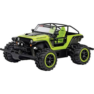 Carrera RC 370183019 Jeep Trailcat -AX- 1:18 Véhicule RC débutant électrique Véhicule tout-terrain avec accu et chargeu