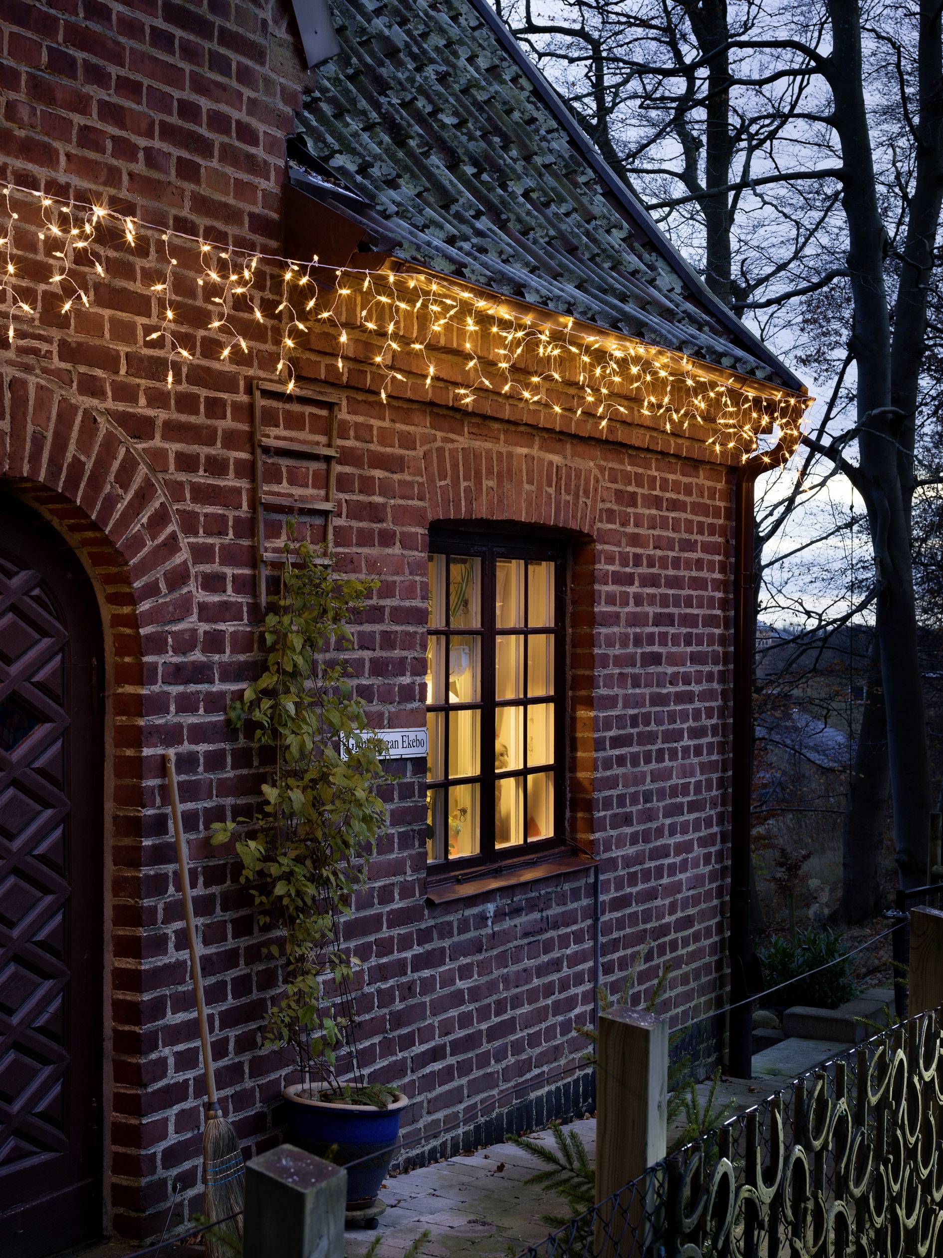 Konstsmide Guirlande lumineuse stalactites, effet chute de neige pour l'intérieur/extérieur 230 V/50 Hz CEE: F (A - G) 2-1