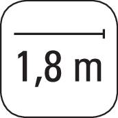 Un 'panneau indiquant 1,8 m' recommande une distance de sécurité.