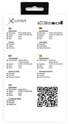 Xlayer Powerbank (batterie supplémentaire) 6000 mAh LiPo gris-3