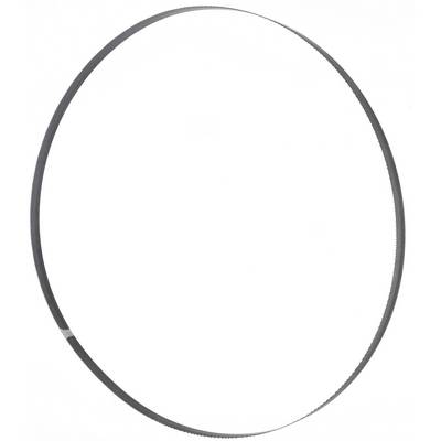 Une image d'une lame de scie à ruban disposée en grand cercle.