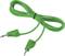 Câble vert avec deux fiches bananes à ses extrémités, maintenues ensemble par un bracelet élastique. Principalement utilisé pour les connexions électriques.