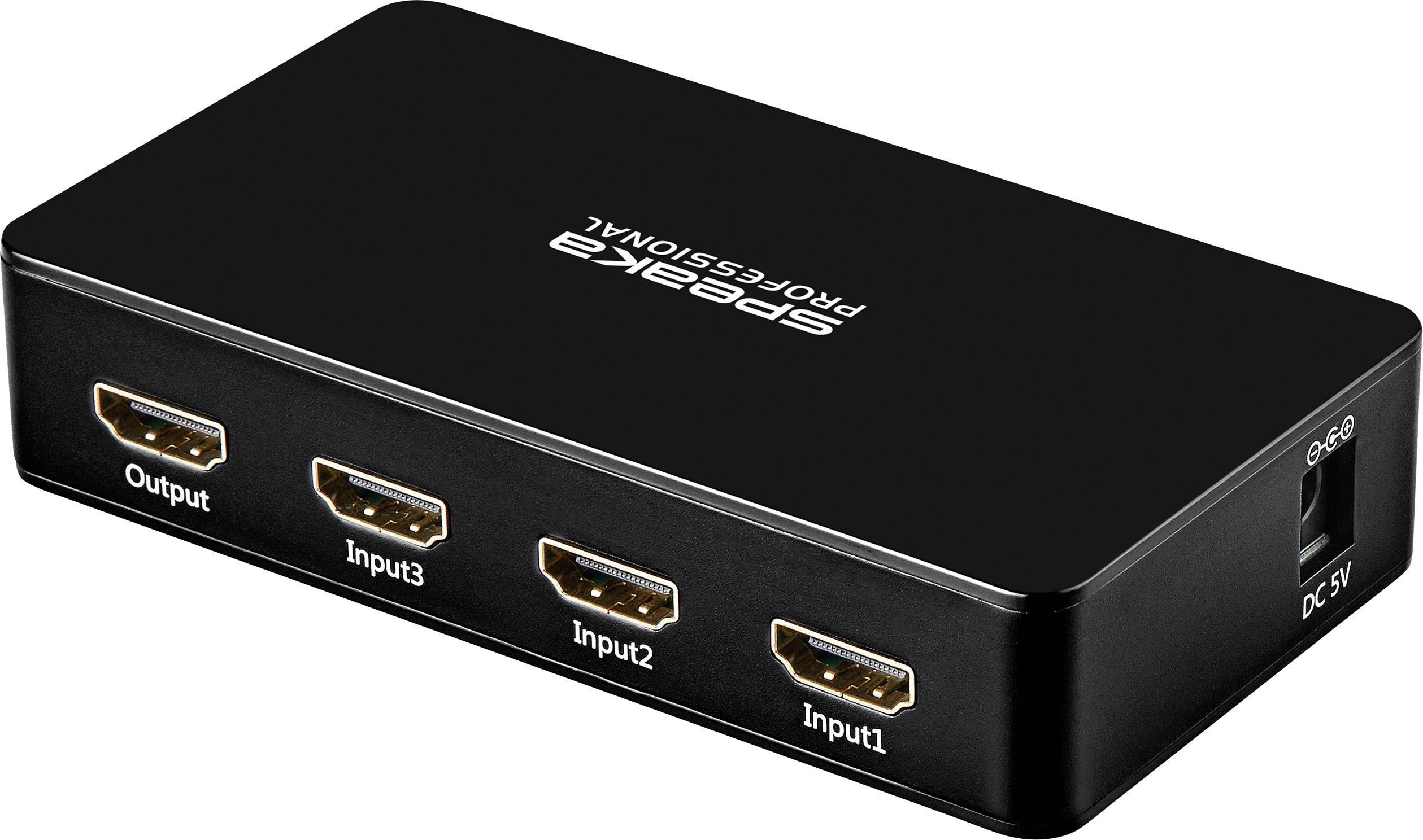 Switch HDMI SpeaKa Professional HSW46031 SP6849204 3 ports compatible