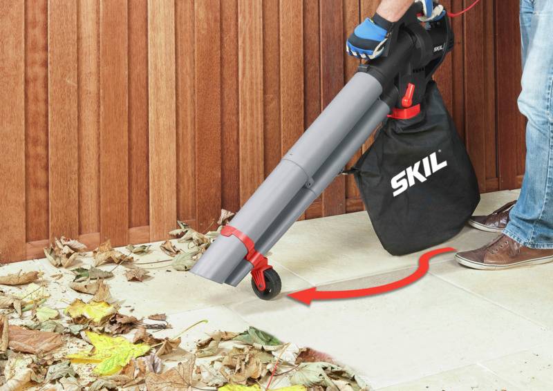 SKIL 0792 électrique F0150792AA Souffleur, Broyeur, Aspirateur sur roulettes, avec harnais 230 V-2