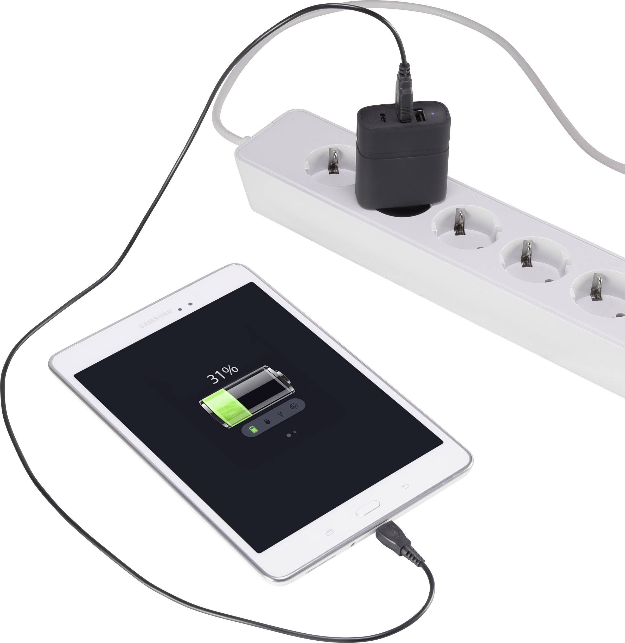 Chargeur Usb Voltcraft Spas C Vc Pour Prise Murale Courant De Sortie Max A X