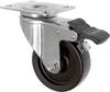 TOOLCRAFT TO-5137905 Roulette pivotante PP 75 mm avec système de blocage et plaque de fixation Capacité de charge (max.): 70 kg