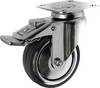 TOOLCRAFT TO-5137914 Roulette pivotante en caoutchouc 80 mm, avec plaque de fixation Capacité de charge (max.): 70 kg