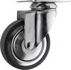 TOOLCRAFT TO-5137926 Roulette pivotante en caoutchouc 100 mm avec plaque de fixation Capacité de charge (max.): 80 kg