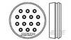 TE Connectivity 213919-1 Joint pour connecteurs circulaires Série (connecteur rond): CPC 1 pc(s)