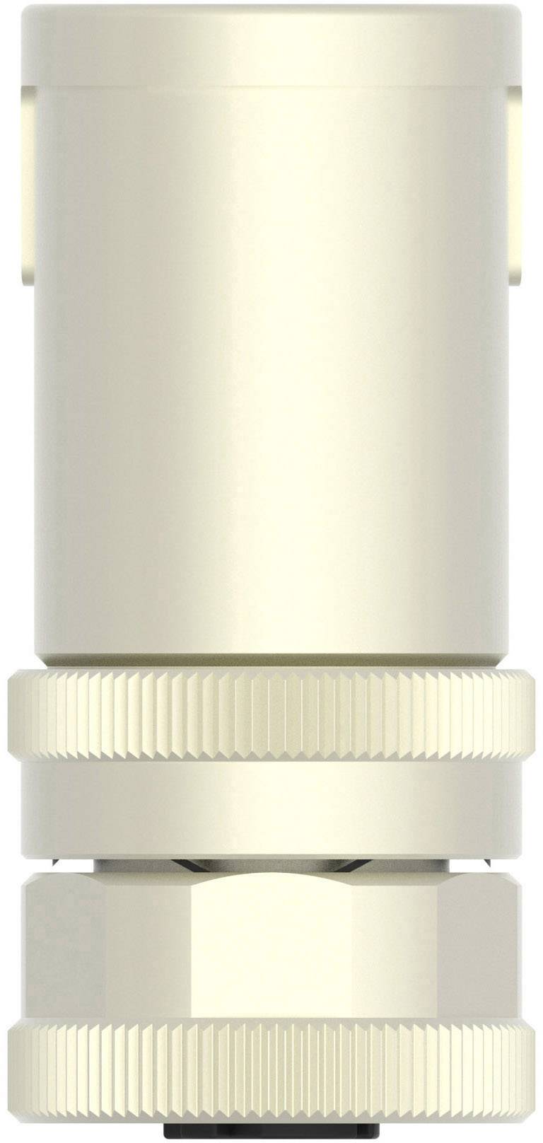 Un élément métallique cylindrique de couleur laiton, présentant des rainures filetées, probablement un adaptateur ou un raccord.