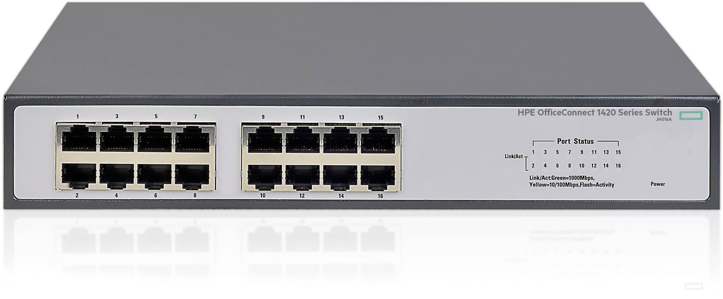 Hewlett Packard Enterprise JH016A#ABB HPE 1420-16G - unmanaged Switch réseau 32 Gbit/s-0